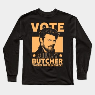 Vote Butcher Election Superhero TV Series Karl Urban Boys Presidential Election 2024 Long Sleeve T-Shirt